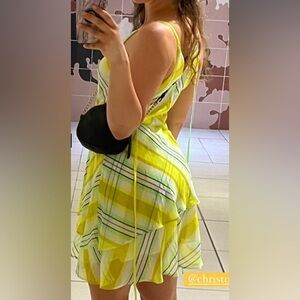 Vintage Christopher John Rogers yellow dress